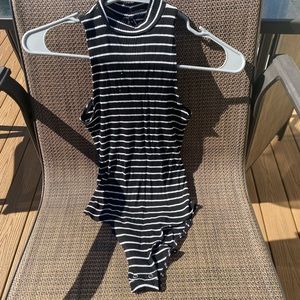 American Eagle black and white bodysuit